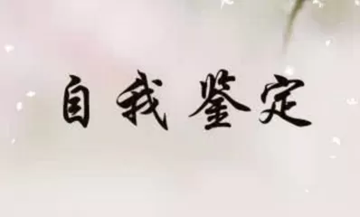 本科生个人鉴定报告